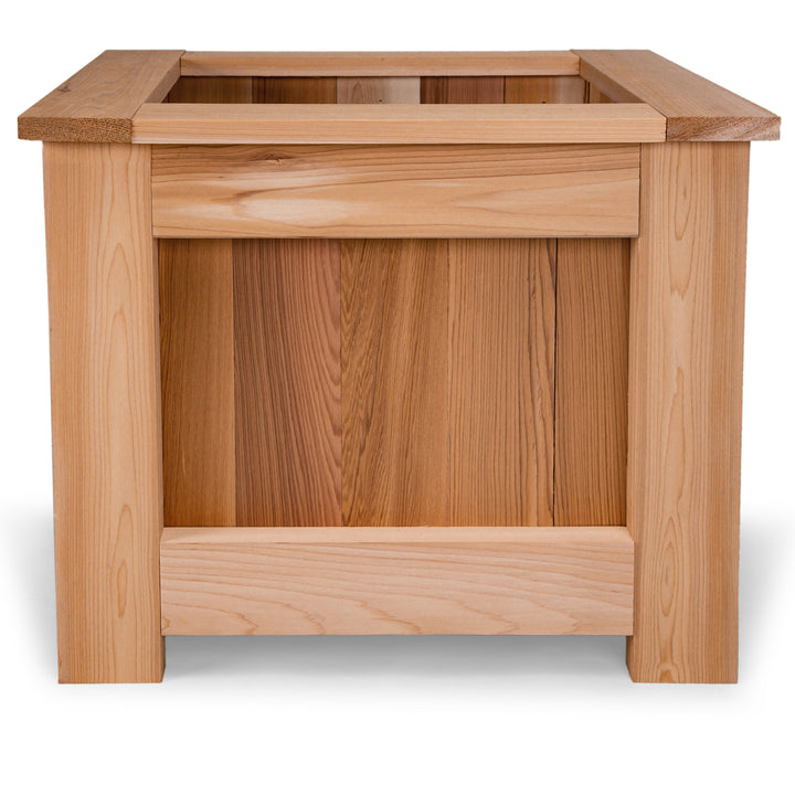 western red cedar raised garden bed planter