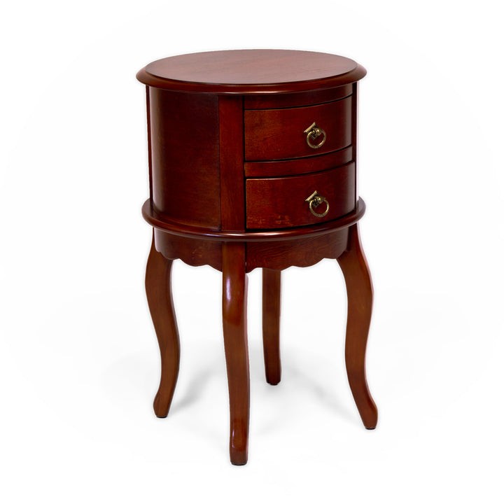Twin Drawer Round Hall Table DS009