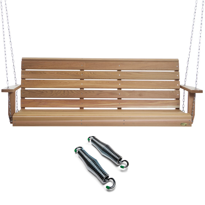 5-ft Porch Swing with Comfort Swing Springs PS60-SW10