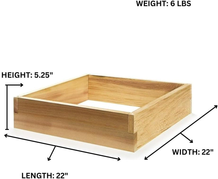 2-ft Square 2-Tier Raised Cedar Garden Box RG24-2