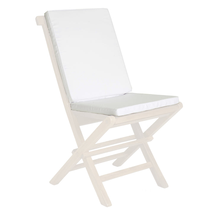 White Hinged Chair Cushions TC19-2-W