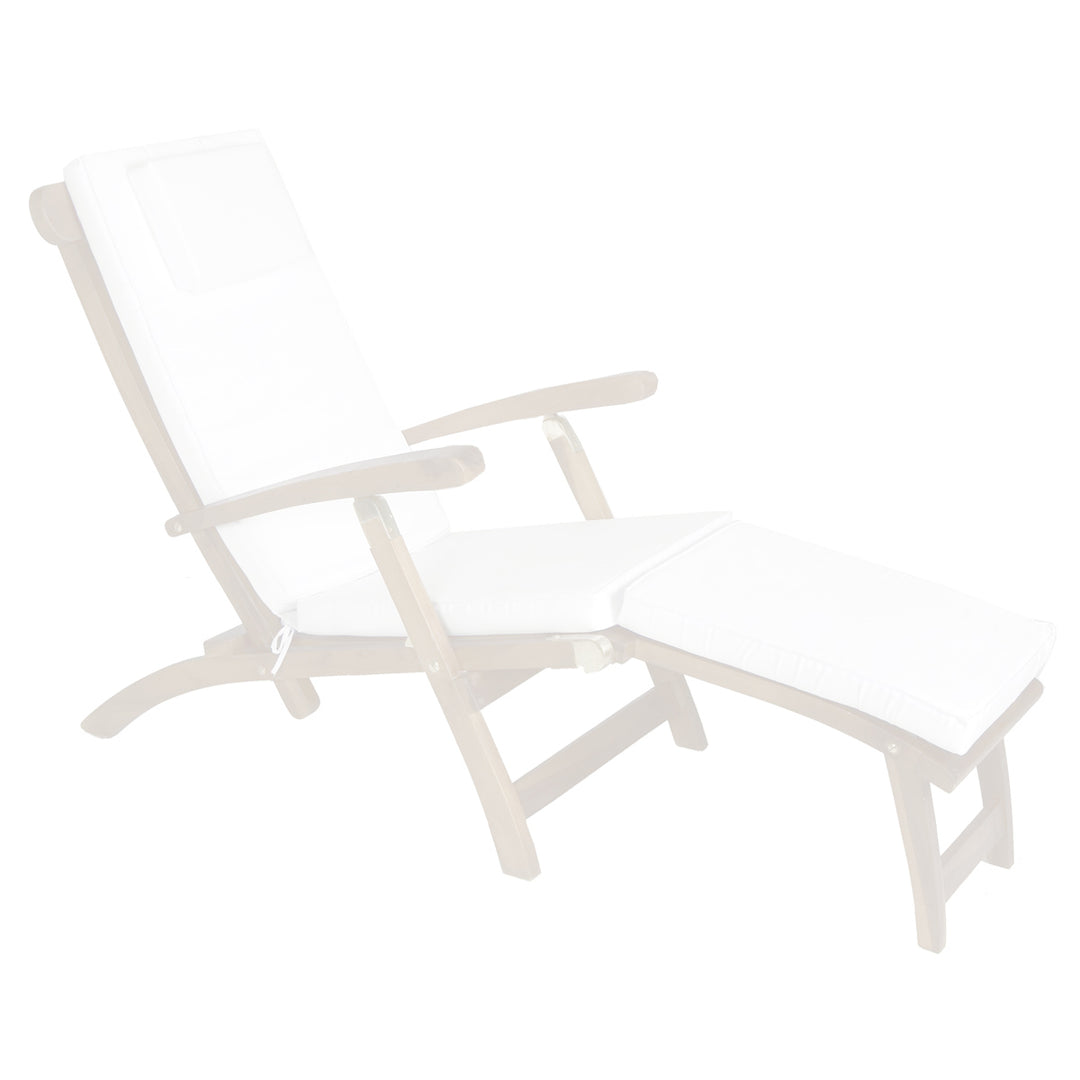 White Steamer Chair Cushion TC53-W