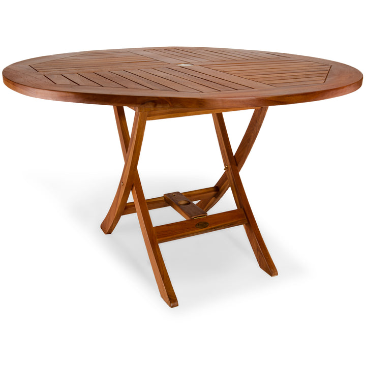 teak wood round table