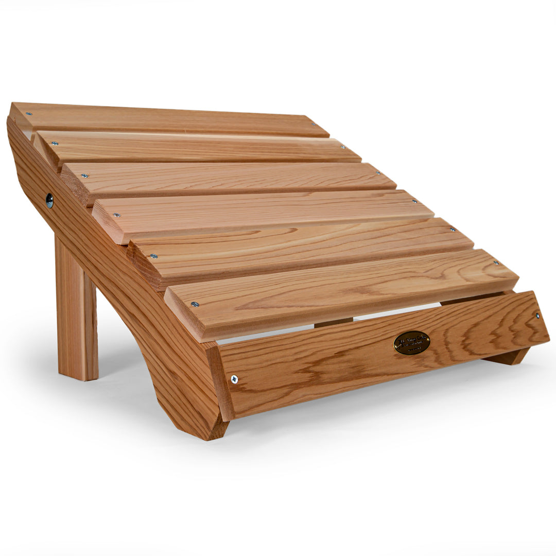 western red cedar adirondack ottoman