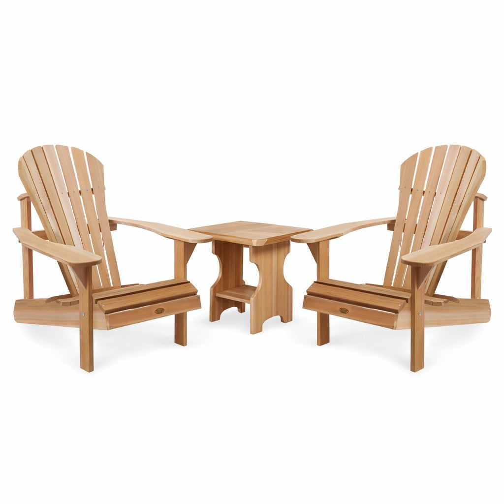 3-Piece Adirondack Cedar  Chair & Table Set