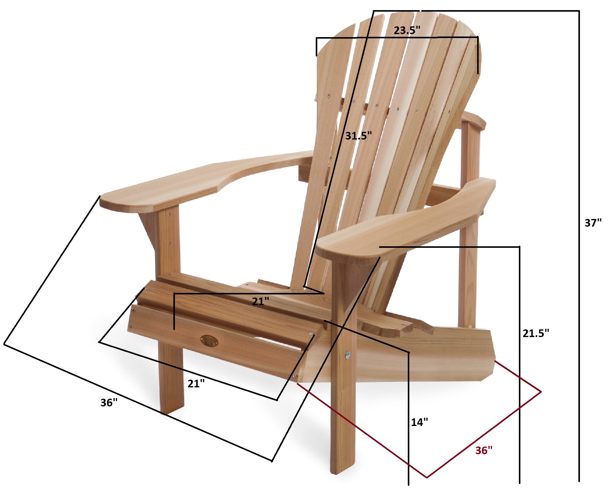 Athena Adirondack Chair – All Things Cedar