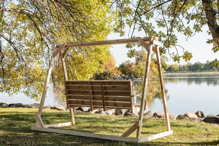 7.5-Ft  Cedar Garden A-Frame & Porch Swing Set