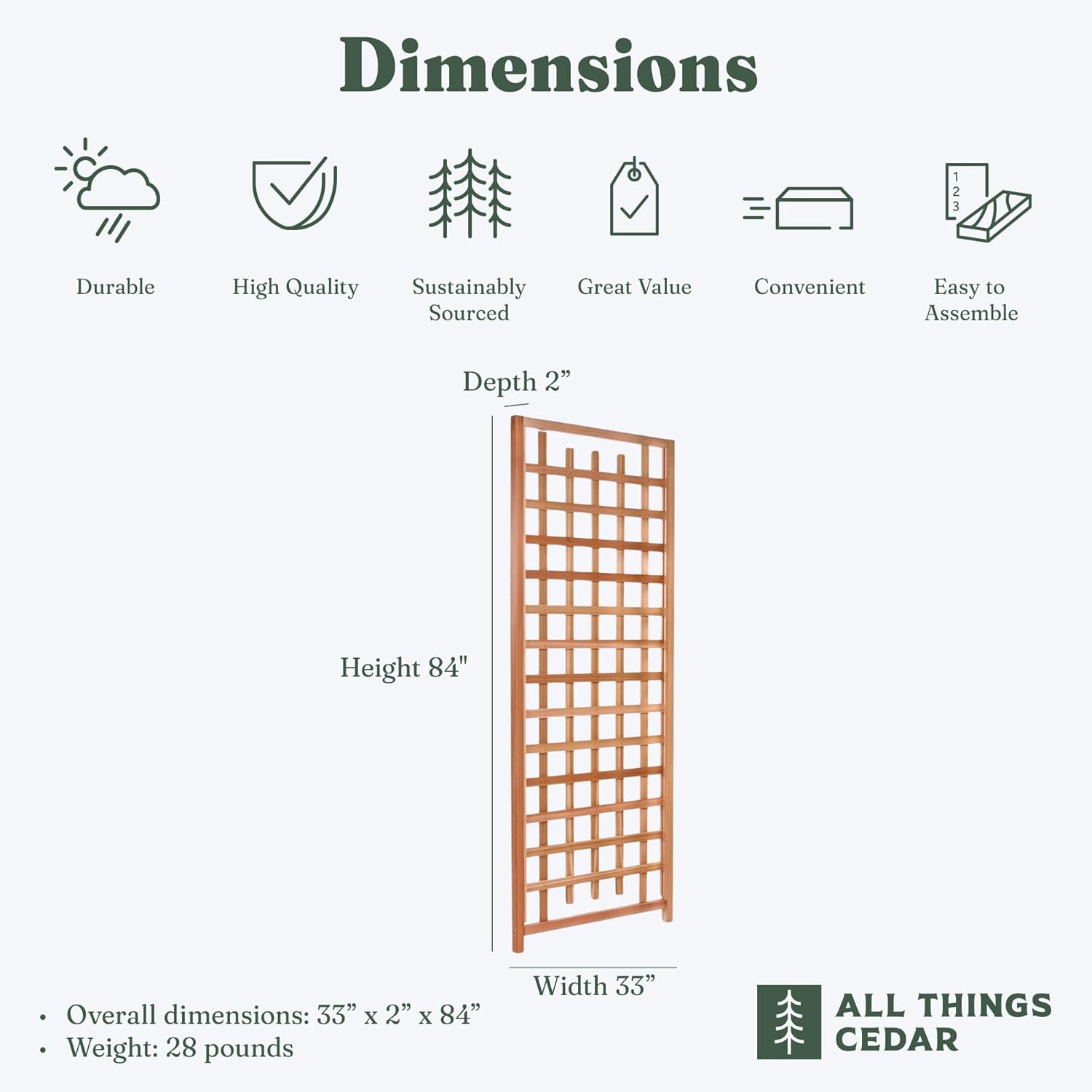 parts of a wood trellis All Things Cedar Trellis Panel