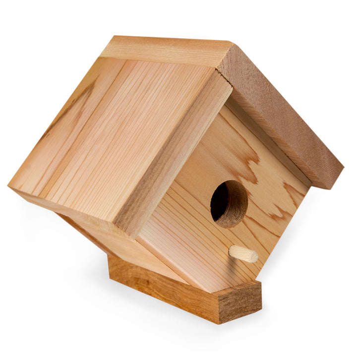 western red cedar traditional birdhouse