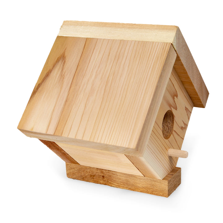 western red cedar traditional birdhouse