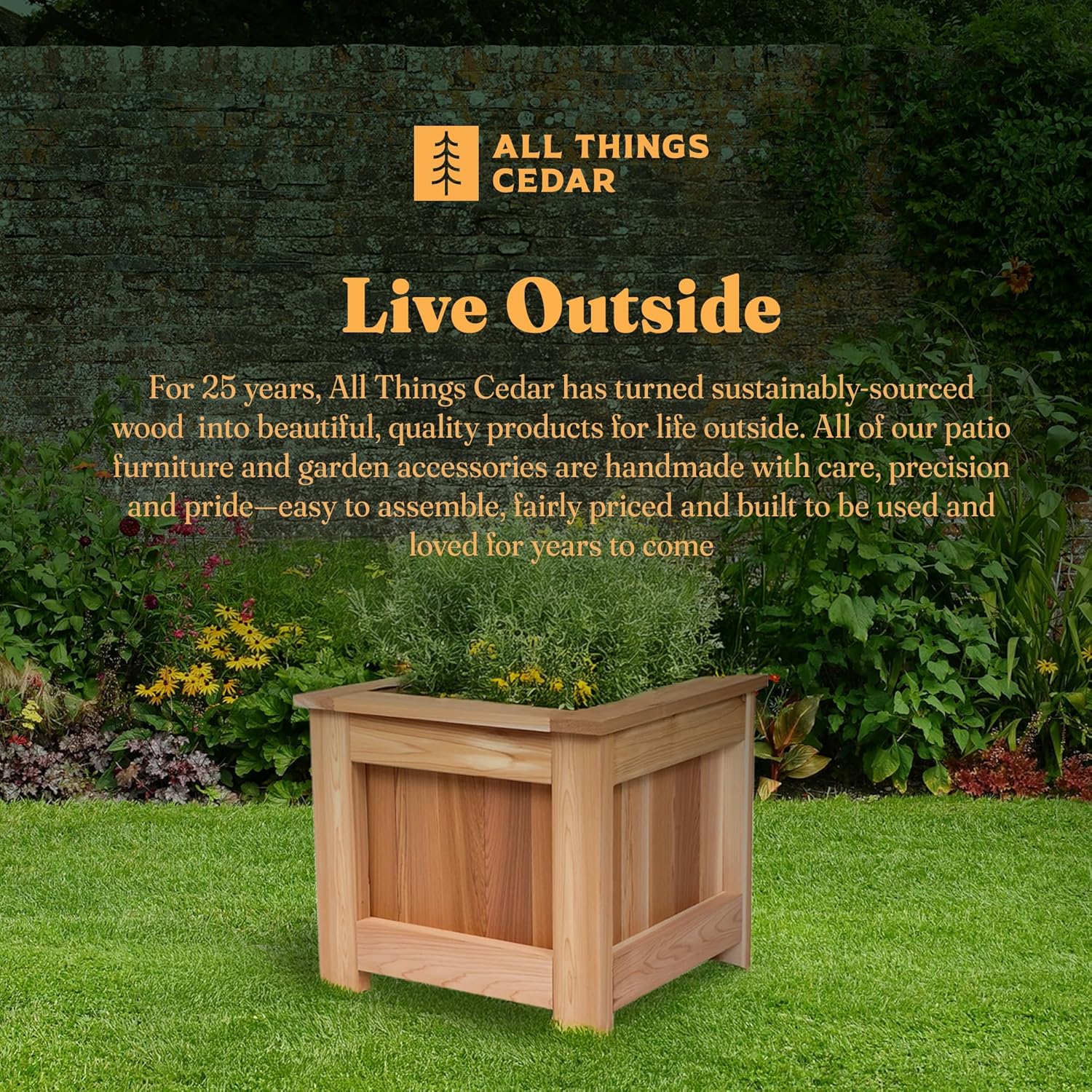 2-Ft Cedar Planter Box – All Things Cedar