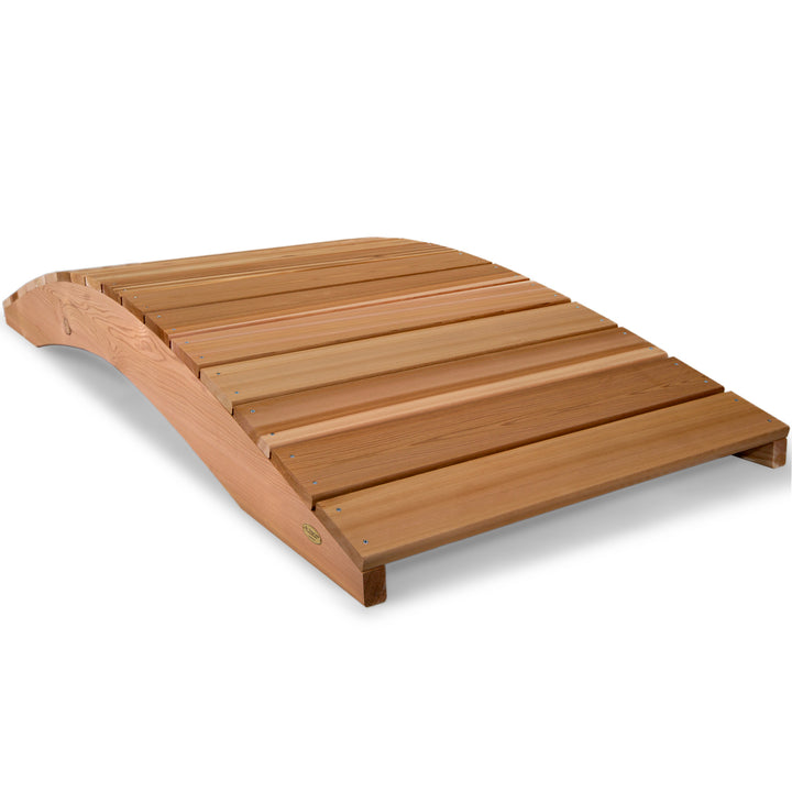 western red cedar wooden garden bridge outdoor