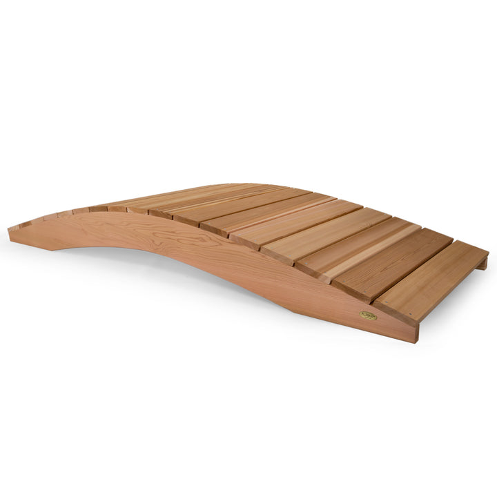 western red cedar wooden garden bridge outdoor