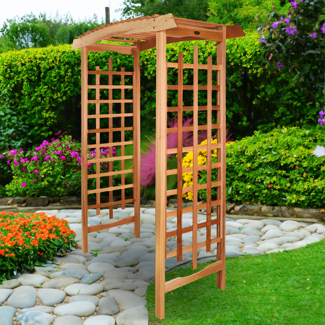 5-Ft Garden Cedar Arbor