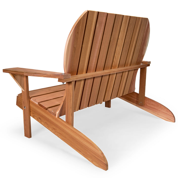 cedar loveseat outdoor cozy seating adirondack