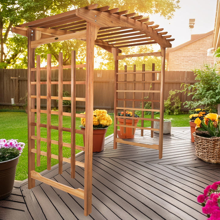 8-Ft Garden Cedar Arbor