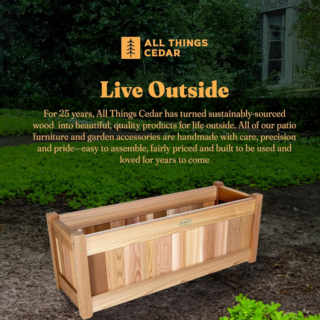 4-Ft Cedar Planter Box
