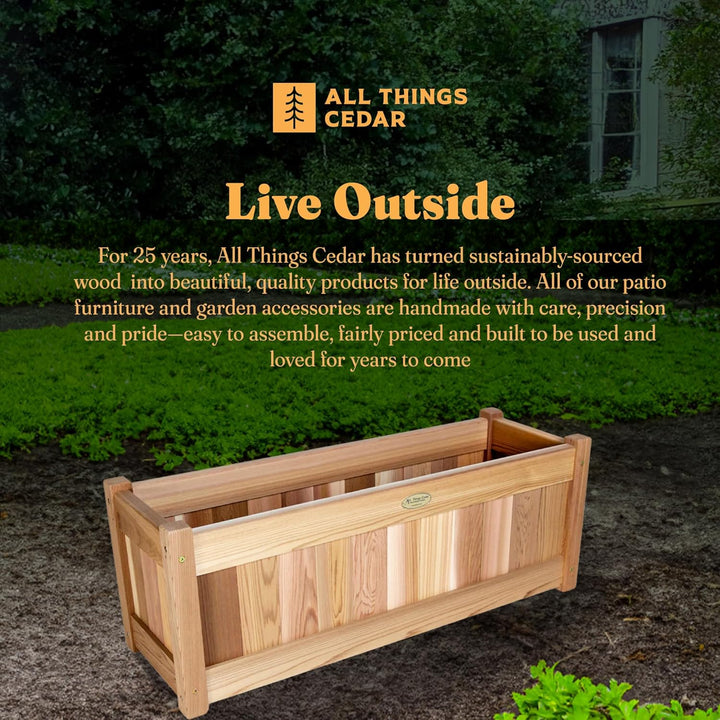 4-Ft Cedar Planter Box