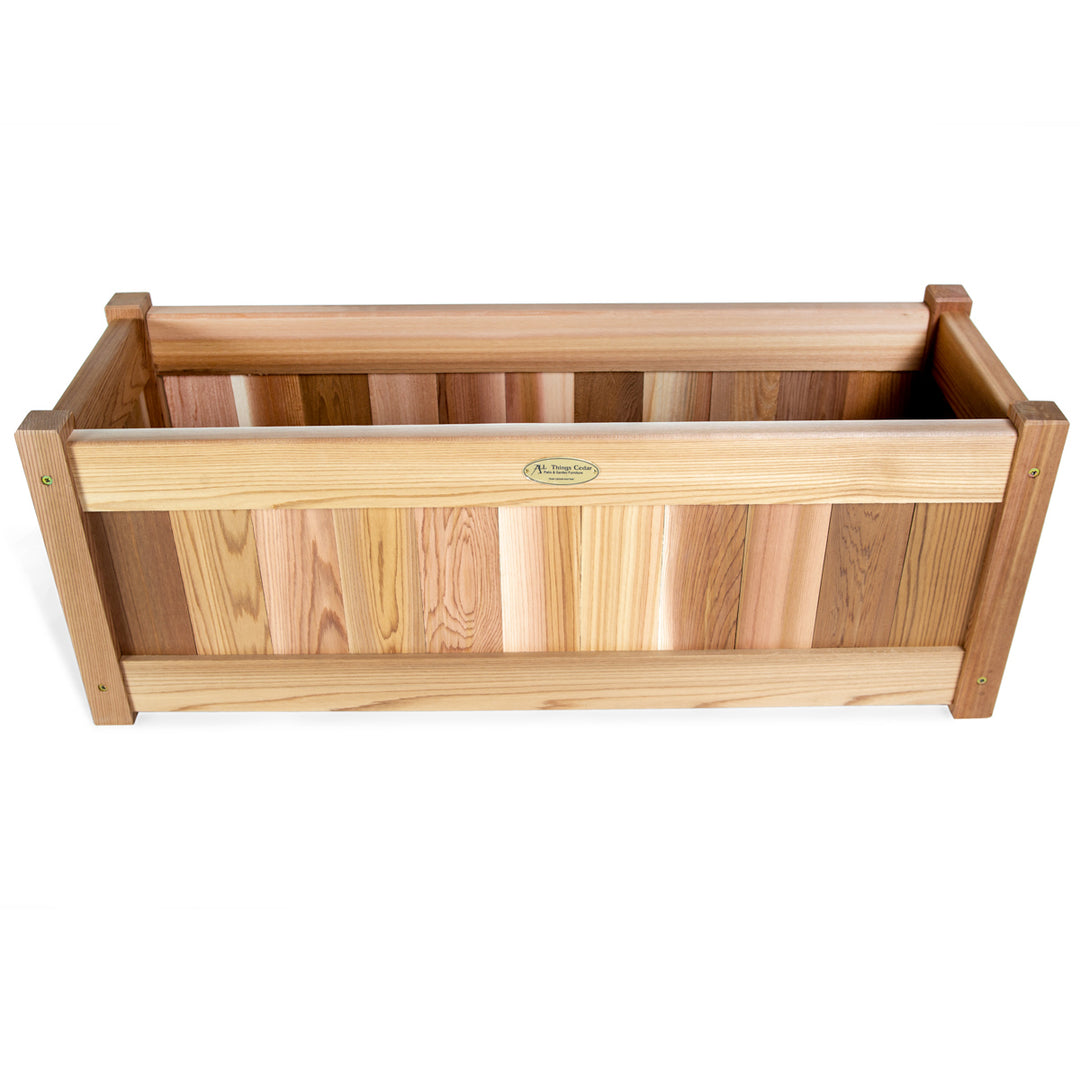 cedar planter with trellis Cedar Planter Box with Trellis Privacy Screens Set
