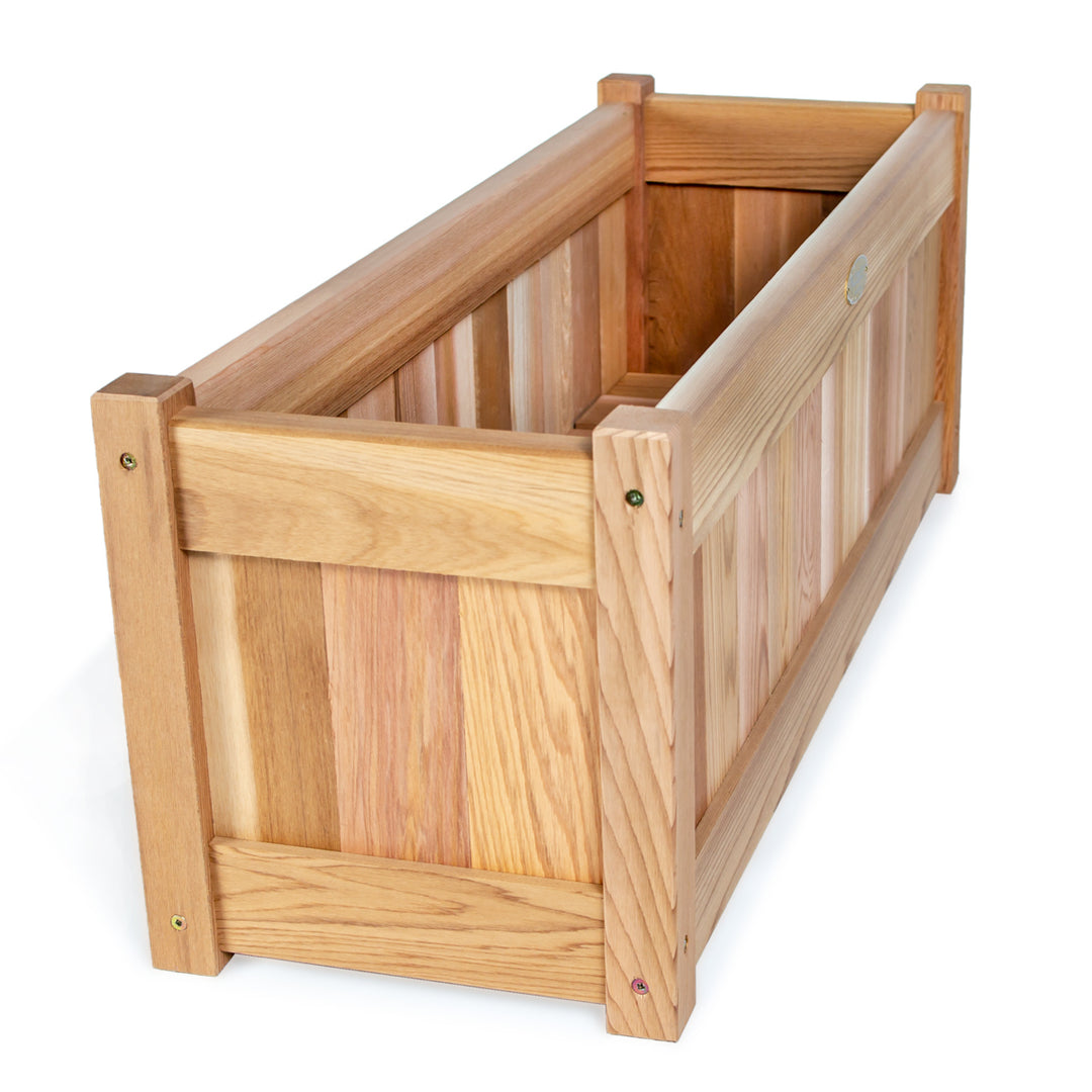 cascade tall cedar planter box with trellis Cedar Planter Box with Trellis Privacy Screens Set