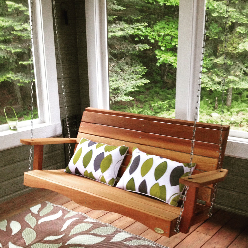 four feet outside premium porch swing comfort springs