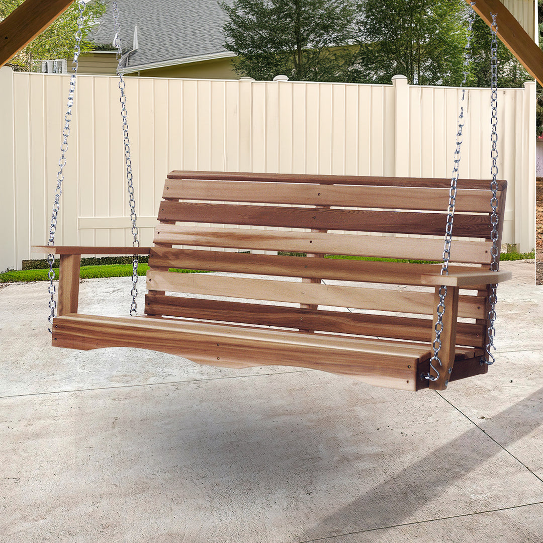 4-Ft Swing Porch Cedar Wood