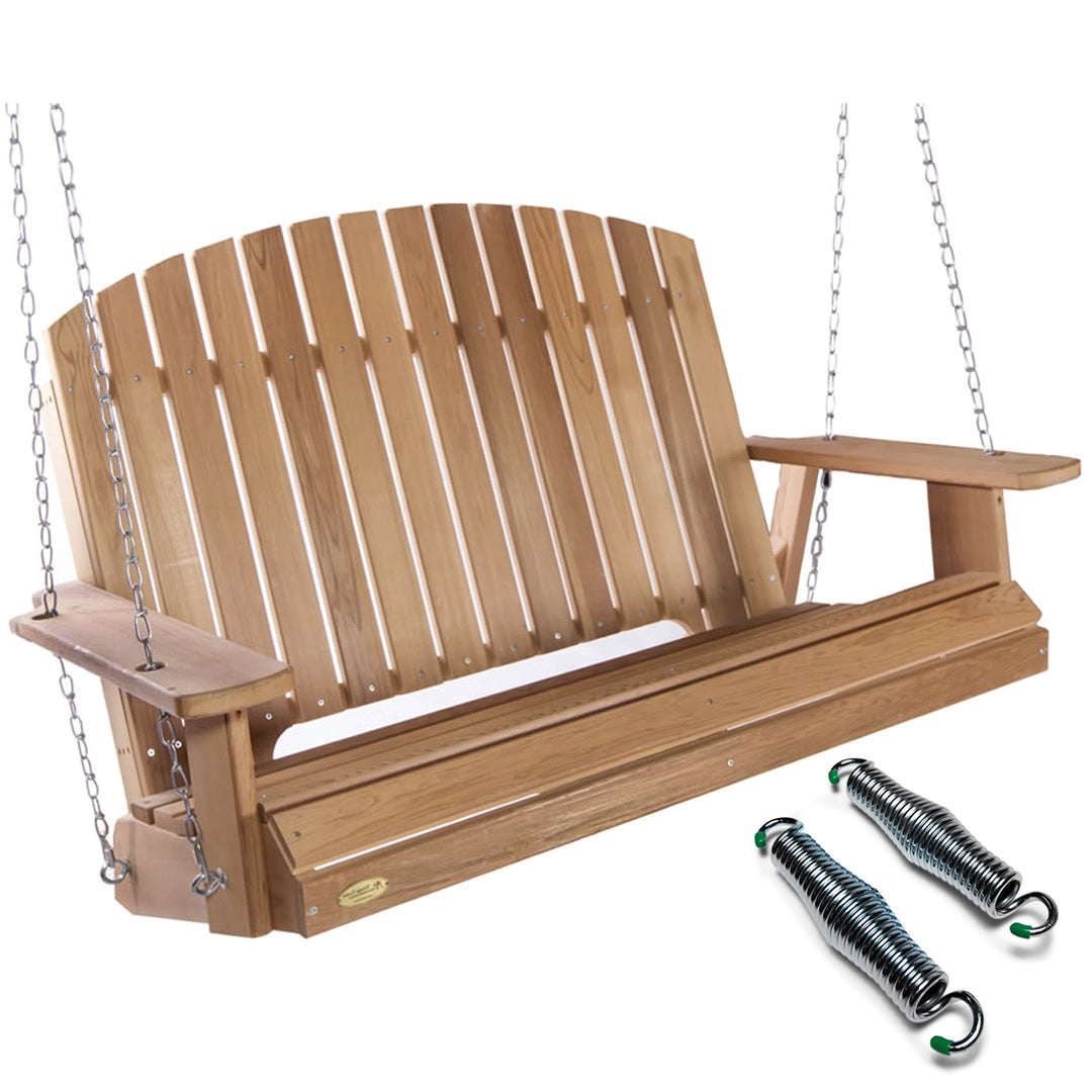 pergola adirondack outside premium porch swing comfort springs