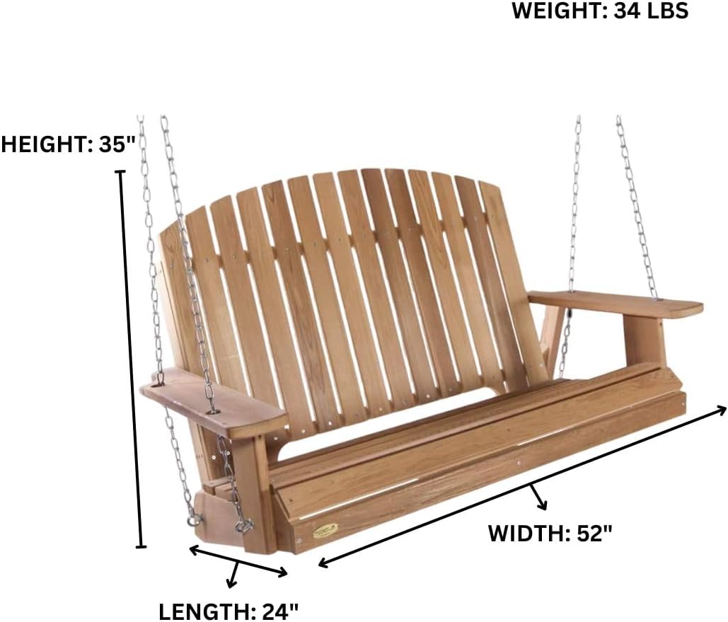 4-Ft Adirondack Cedar Garden Swing
