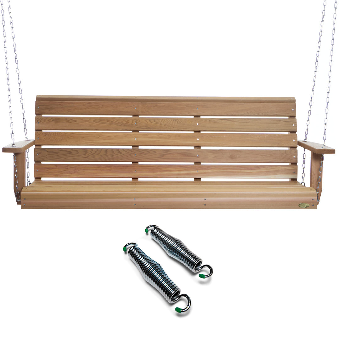 5-ft Porch Swing with Comfort Swing Springs PS60-SW10