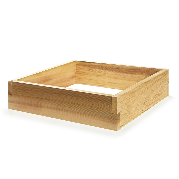 square raised wooden garden planters box