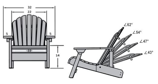 Lakeside Relax Adirondack Chair