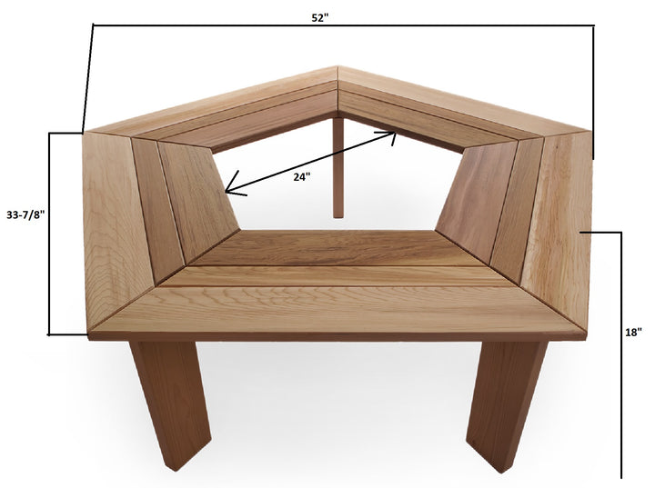 Wrap Around Tree Cedar Bench TB50