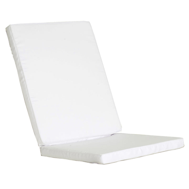 white hinged chair cushion