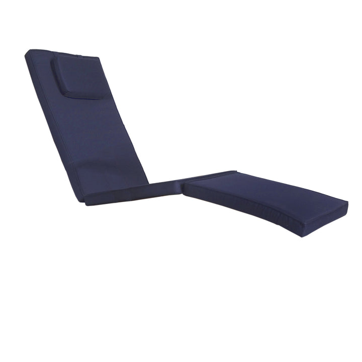 blue steamer chair cushion