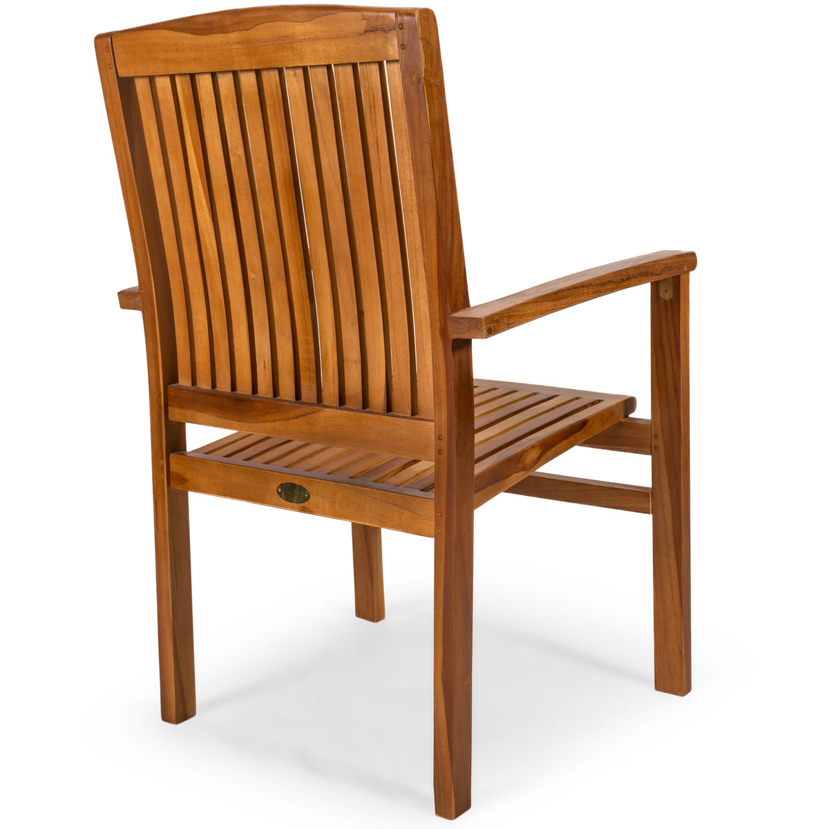 All Things Cedar Teak Stacking Chair - Thumbnail 4