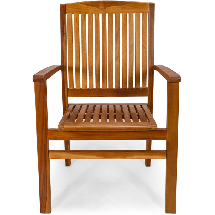 teak wooden arm chair set