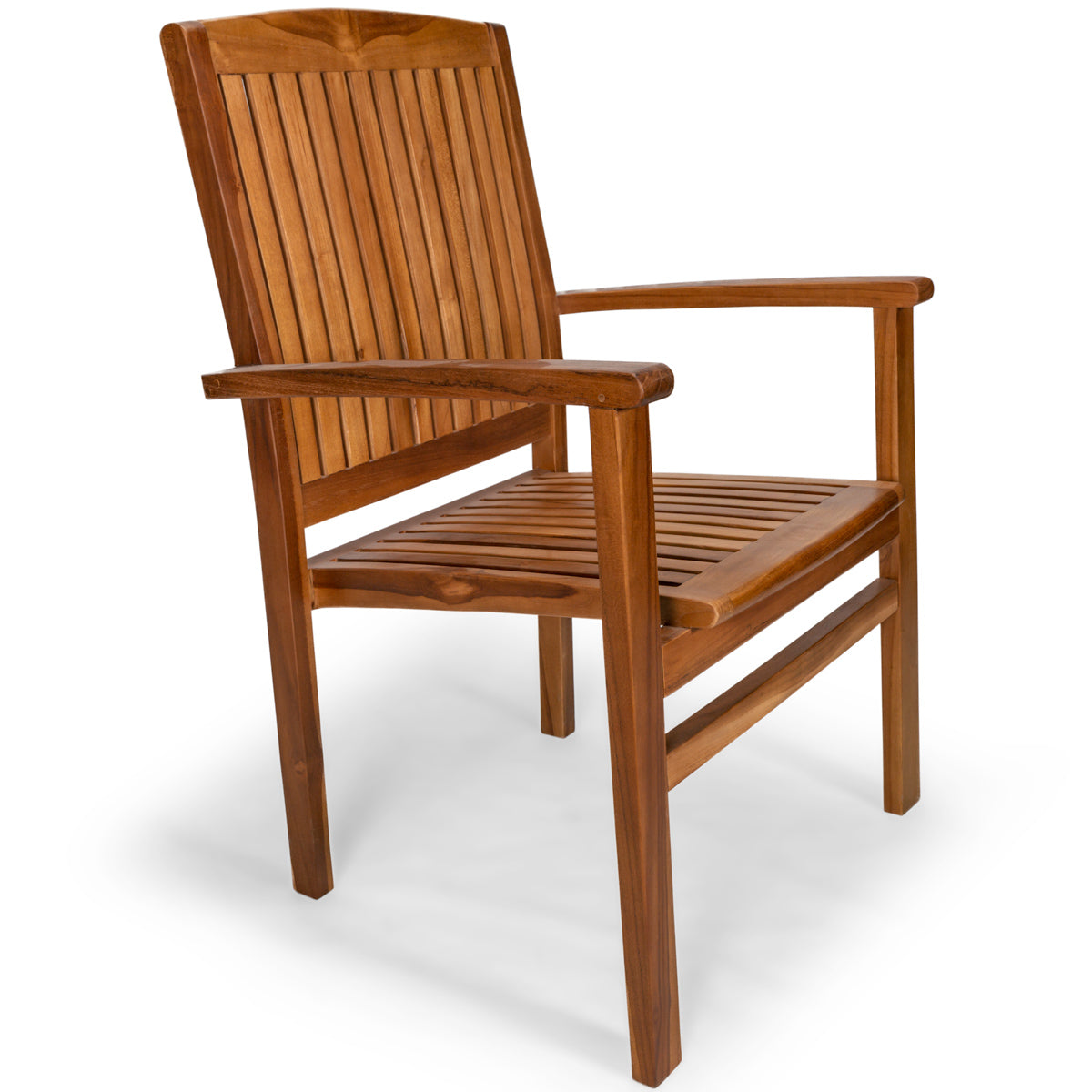 All Things Cedar Teak Stacking Chair - Thumbnail 3