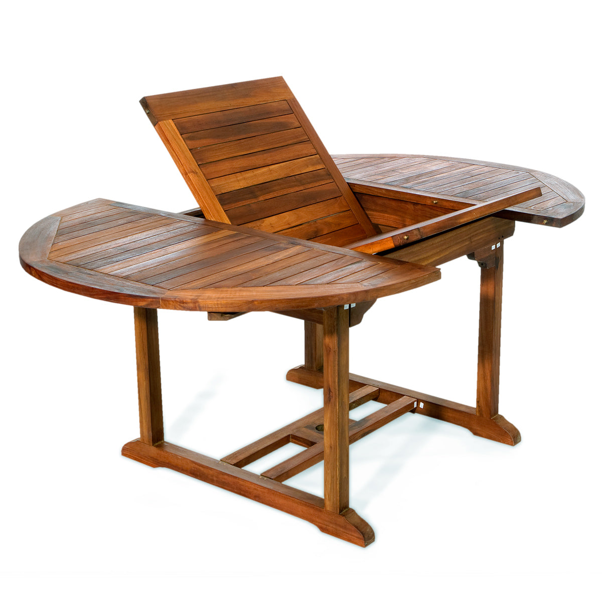 All Things Cedar Teak Extension Patio Table - Thumbnail 2