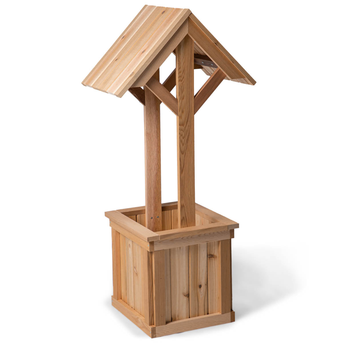4-Ft Wishing Well Cedar Planter Box – All Things Cedar